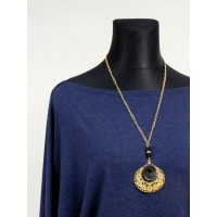 Bluzka Abba sweter kimono ze ściągaczami - ciemny niebieski