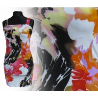 Sukienka plażowa z artystycznym wzorem