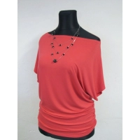 Tunika kimono z marszczonym dołem