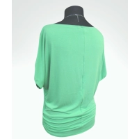 Tunika Nelly kimono z marszczeniami na biodrach - lazurowy