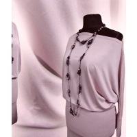 Sukienka Noemi z luźnym rękawem kimono i dekoltem łódka