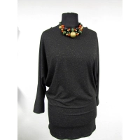 Tunika dla puszystej - kimono ze złotą nitką