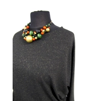 Tunika dla puszystej - kimono ze złotą nitką