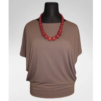 Luźna bluzka dla puszystej - tuszująca boczki