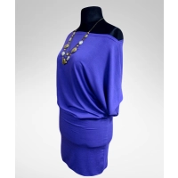 Sukienka Dajana - maxi tunika kimono krótki rękaw