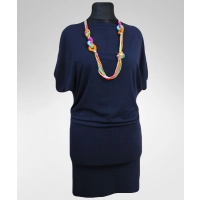 Sukienka Dajana - maxi tunika kimono krótki rękaw