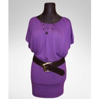 Sukienka Daniela z mocno marszczonym dekoltem - dla puszystej