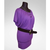 Sukienka Daniela z mocno marszczonym dekoltem - dla puszystej