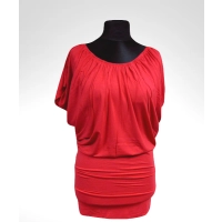 Sukienka Daniela - nietoperz z mocno marszczonym dekoltem