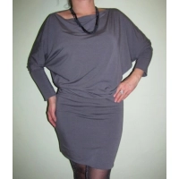 Sukienka Noemi z luźnym rękawem kimono i dekoltem łódka