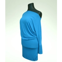 Sukienka Noemi z luźnym rękawem kimono i dekoltem łódka