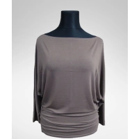 Tunika Amaya kimono nietoperz dla puszystej - latte