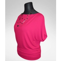 Tunika Nelly - kimono z marszczeniami na biodrach