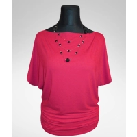 Tunika Nelly - kimono z marszczeniami na biodrach