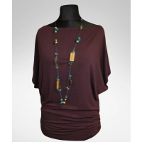 Tunika Nelly XXL kimono z marszczeniem na biodrach