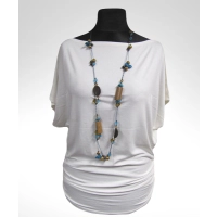 Tunika Nelly XXL kimono z marszczeniem na biodrach