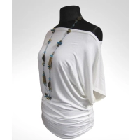 Tunika Nelly XXL kimono z marszczeniem na biodrach