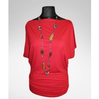 Tunika Nelly - kimono z marszczeniami na biodrach