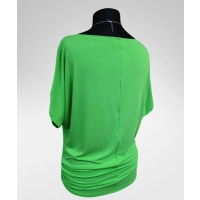 Tunika Nelly XXL kimono z marszczeniem na biodrach - pistacja