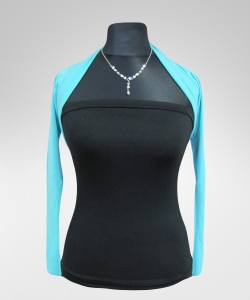 Bolerko narzutka z długim rękawem