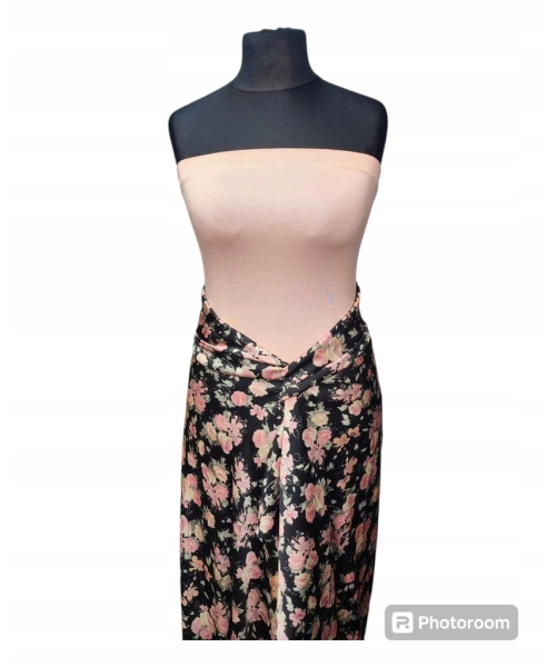 Krótki top damski plażowy Bluzka bez ramiączek - brzoskwinia