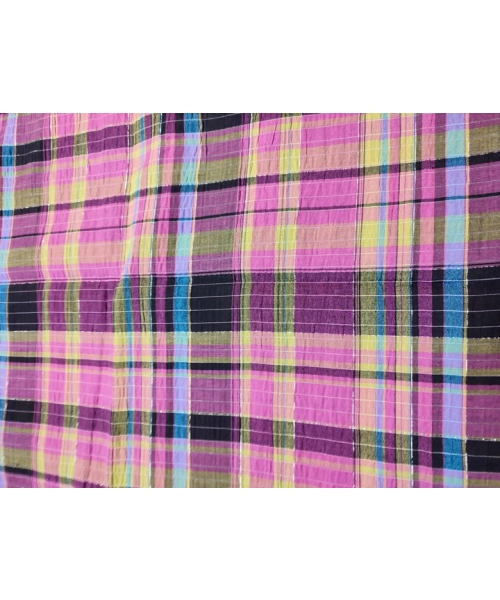 Tkanina bawełniana KRATKA ze srebrną niteczką KUPON 2,75x1,50