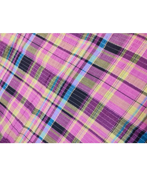 Tkanina bawełniana KRATKA ze srebrną niteczką KUPON 2,75x1,50