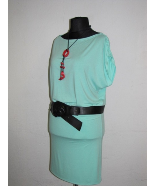 Sukienka kimono z koronką na plecach i podwójną spódnicą