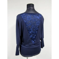 Bluzka Adelle XXL kimono z koronką na plecach