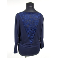 Bluzka Adelle XXL kimono z koronką na plecach