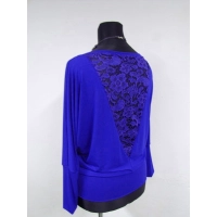 Bluzka Adelle XXL kimono z koronką na plecach