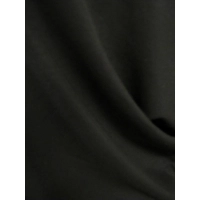 Bluzeczka dzianinowa z długim rękawem z falbanką - czarna