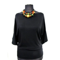 Bluzeczka kimono z rękawem zakończonym falbanką