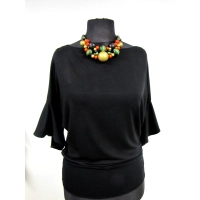 Bluzeczka kimono z rękawem zakończonym falbanką