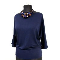 Bluzeczka kimono z rękawem zakończonym falbanką