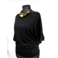 Bluzeczka kimono z rękawem zakończonym falbanką