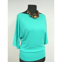 Bluzeczka kimono z rękawem zakończonym falbanką