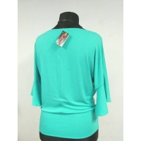 Bluzeczka kimono z rękawem zakończonym falbanką