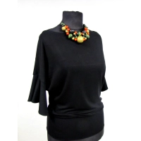 Bluzeczka kimono z rękawem zakończonym falbanką