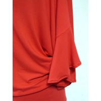 Bluzeczka kimono z rękawem zakończonym falbanką