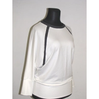 Bluzka Agnes - nietoperz z błyszczącymi lamówkami