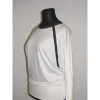 Bluzka Agnes - nietoperz z błyszczącymi lamówkami