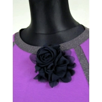 Bluzka Agnes - nietoperz z błyszczącymi lamówkami