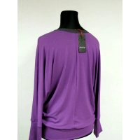 Bluzka Agnes - nietoperz z błyszczącymi lamówkami