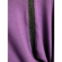 Bluzka Agnes - nietoperz z błyszczącymi lamówkami