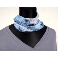 Bluzeczka kimono z dekoltem i ściągaczami - szara