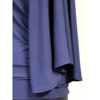 Bluzka Soraya fantazyjna z rękawami jak motyle - granatowa