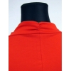 Bluzka KIMONO z ozdobnym dekoltem typu woda - czerwona