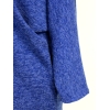 Melanżowy niebieski sweter w luźnym stylu oversize