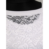 Bluzka kimono koronka z falbanką na rękawach